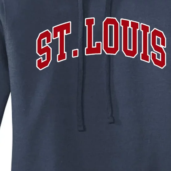 St. Louis Hometown Pride Throwback Design Women's Pullover Hoodie