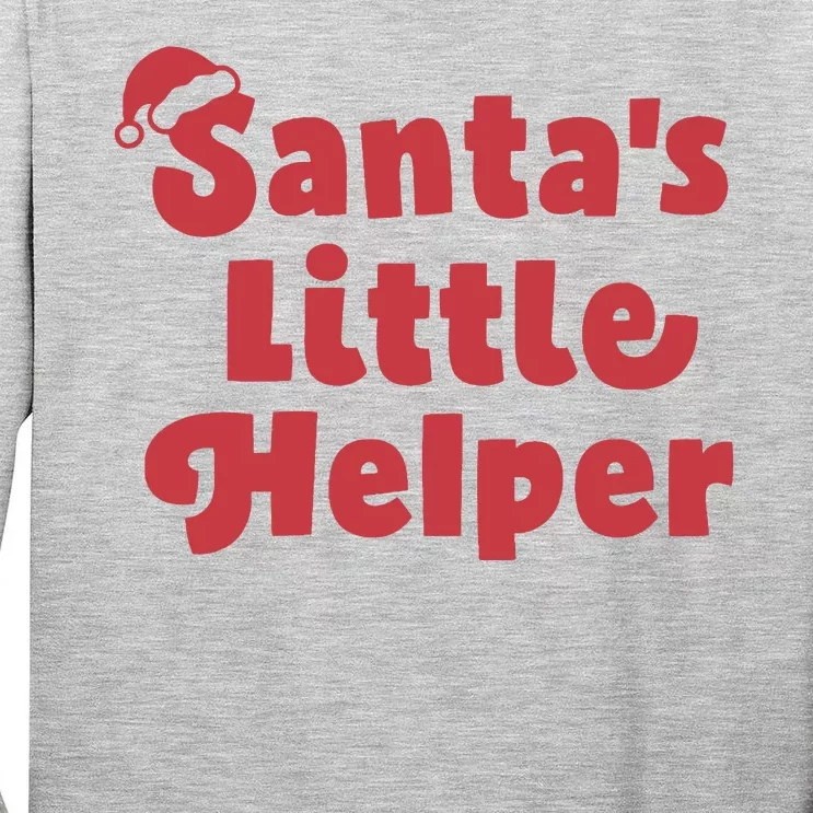 SantaS Little Helper Tall Long Sleeve T-Shirt