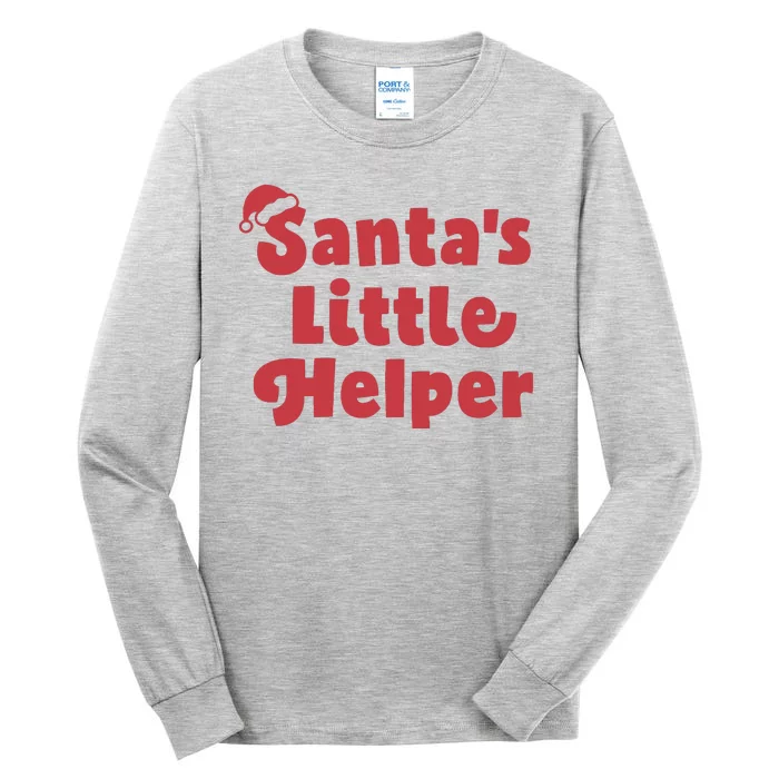 SantaS Little Helper Tall Long Sleeve T-Shirt