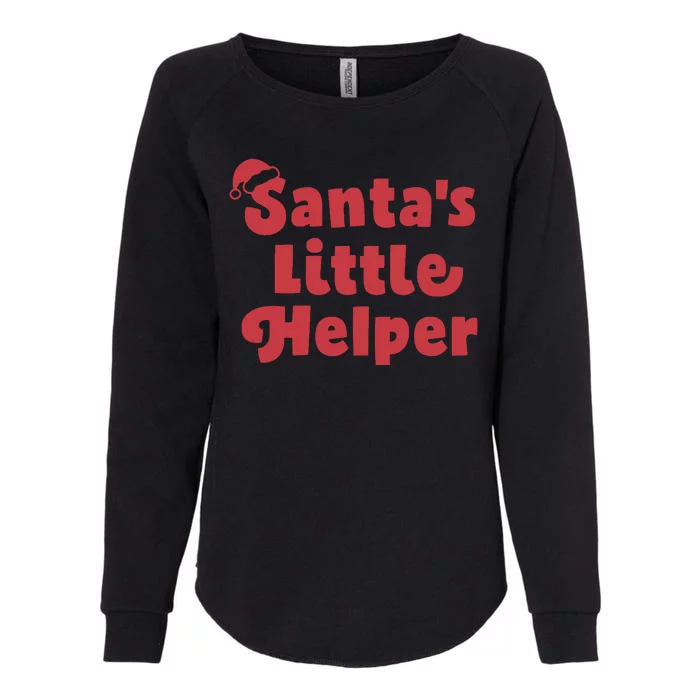 SantaS Little Helper Womens California Wash Sweatshirt