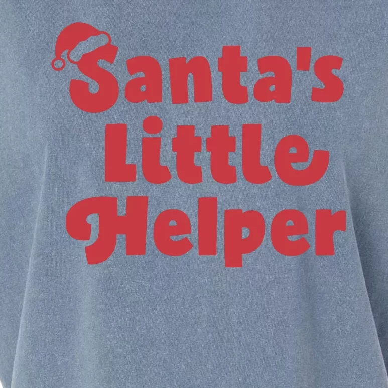 SantaS Little Helper Garment-Dyed Women's Muscle Tee