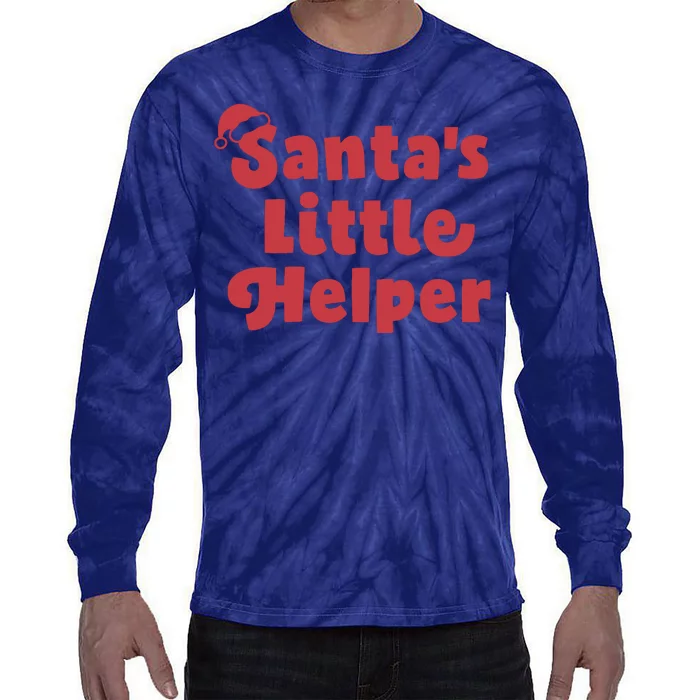 SantaS Little Helper Tie-Dye Long Sleeve Shirt