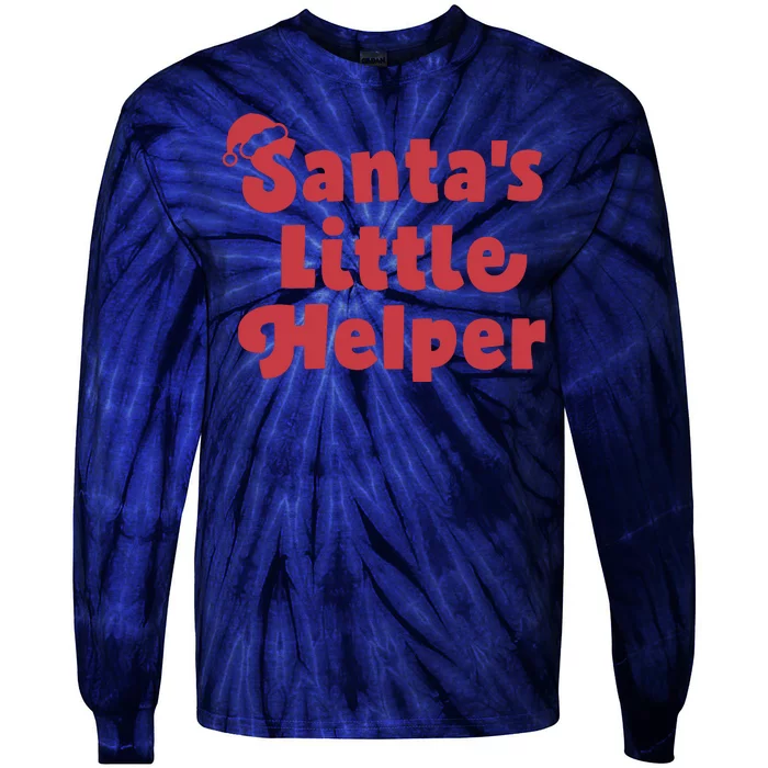 SantaS Little Helper Tie-Dye Long Sleeve Shirt