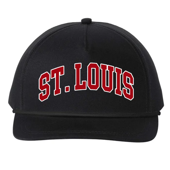 St. Louis Hometown Pride Throwback Design Print Classic Snapback Five-Panel Rope Hat