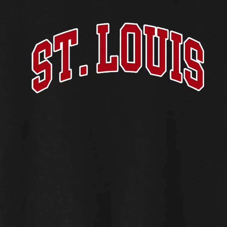 St. Louis Hometown Pride Throwback Design Print Classic Women's Crop Top Tee