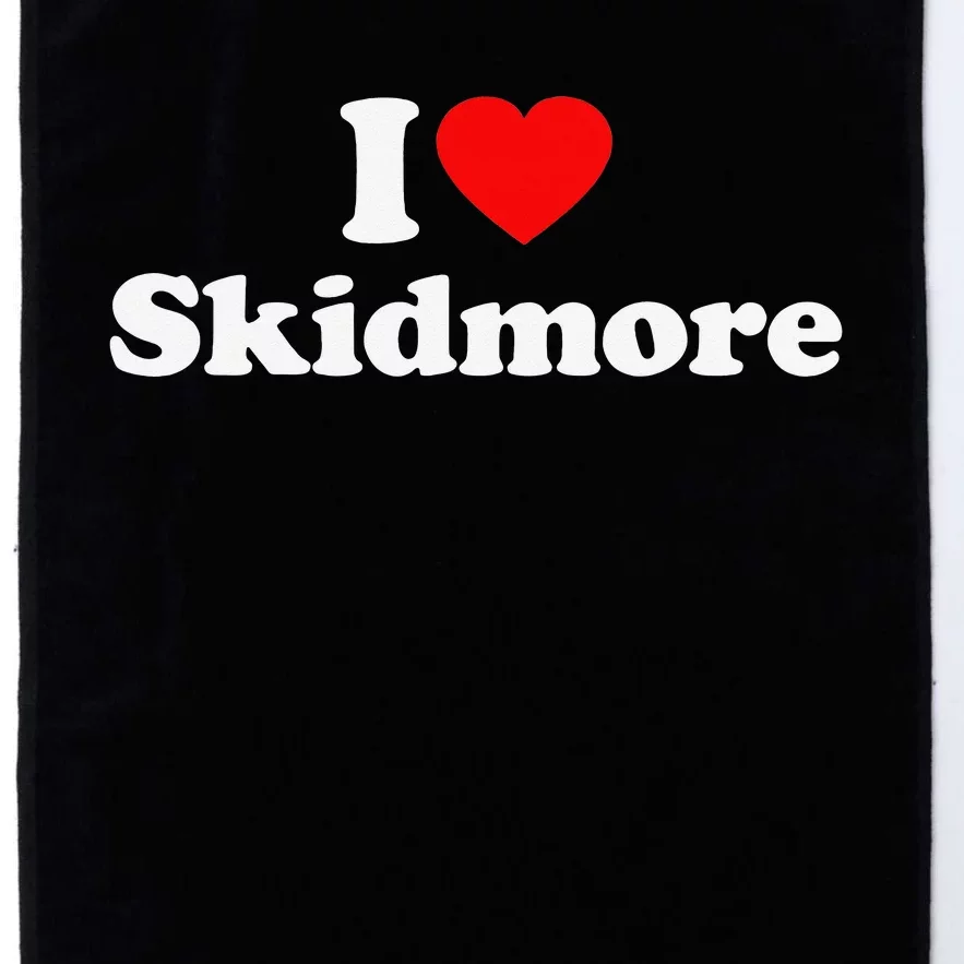 Skidmore Love Heart College University Alumni Platinum Collection Golf Towel