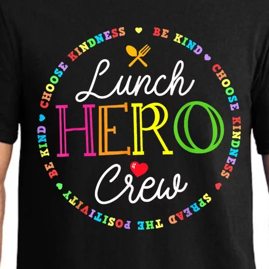 School Lunch Hero Squad Funny Cafeteria Workers Crew Lady Pajama Set