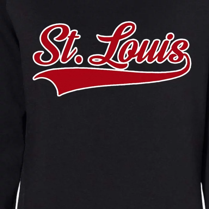 St Louis Hometown Pride Throwback Design Womens California Wash Sweatshirt