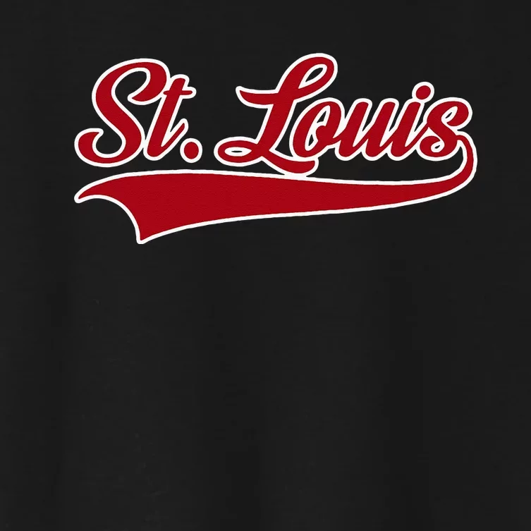 St Louis Hometown Pride Throwback Design Women's Crop Top Tee