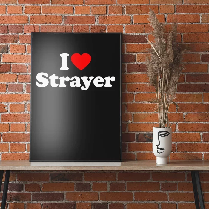 Strayer Love Heart College University Alumni Poster