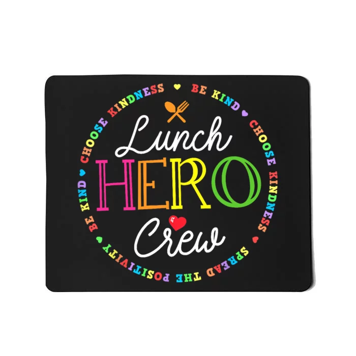 School Lunch Hero Squad Funny Cafeteria Workers Crew Lady Mousepad