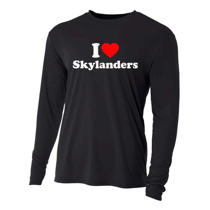 Skylanders Love Heart College University Alumni Cooling Performance Long Sleeve Crew