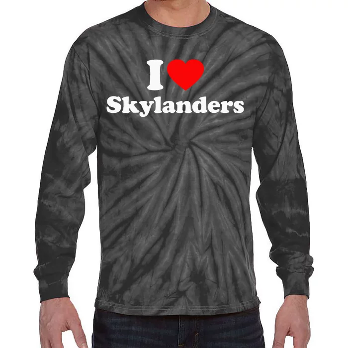 Skylanders Love Heart College University Alumni Tie-Dye Long Sleeve Shirt