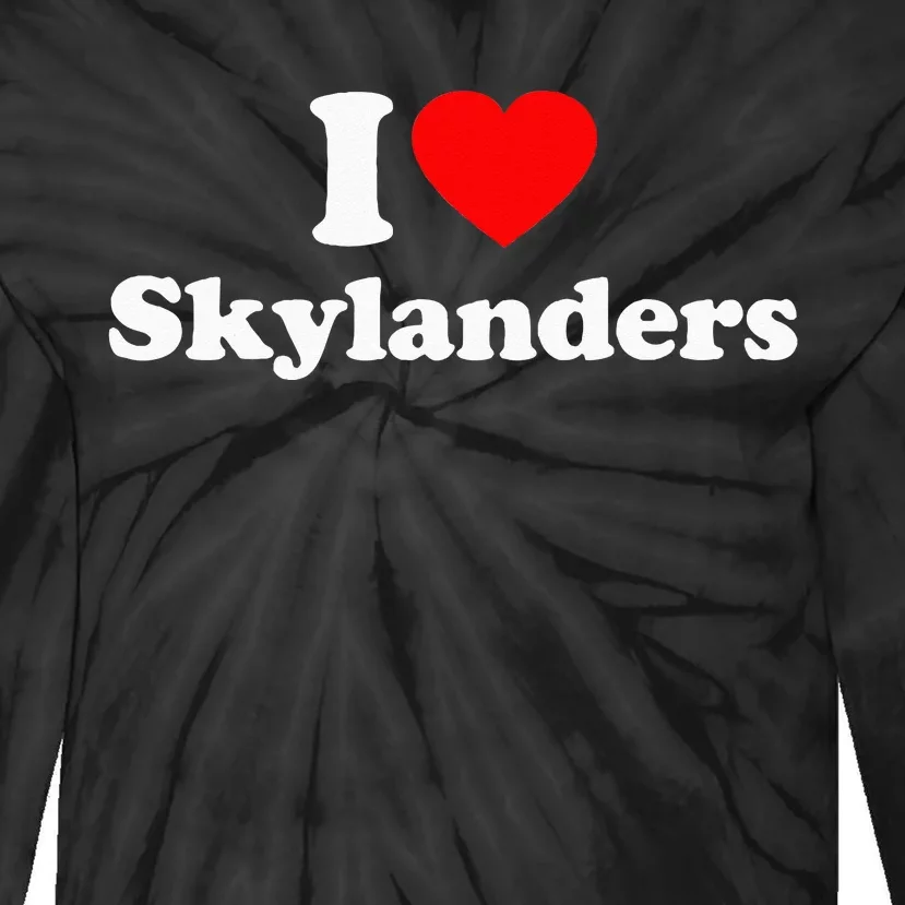 Skylanders Love Heart College University Alumni Tie-Dye Long Sleeve Shirt