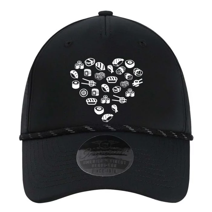 Sushi Love Heart For Sushi Fans And Sushi Lovers Gift Performance The Dyno Cap