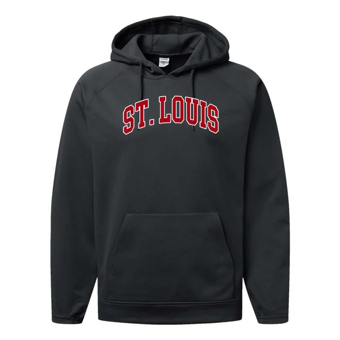 St. Louis Hometown Pride Throwback Design Performance Fleece Hoodie