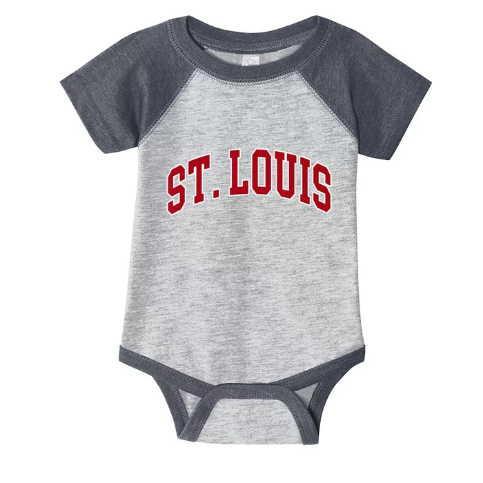 St. Louis Hometown Pride Throwback Design Infant Baby Jersey Bodysuit