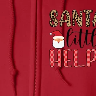 Santa's Little Helper Full Zip Hoodie