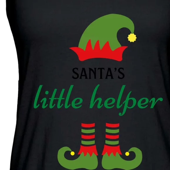 SantaS Little HelperChristmasKidS Christmas ClothesKidS Christmas OutfitC Ladies Essential Flowy Tank