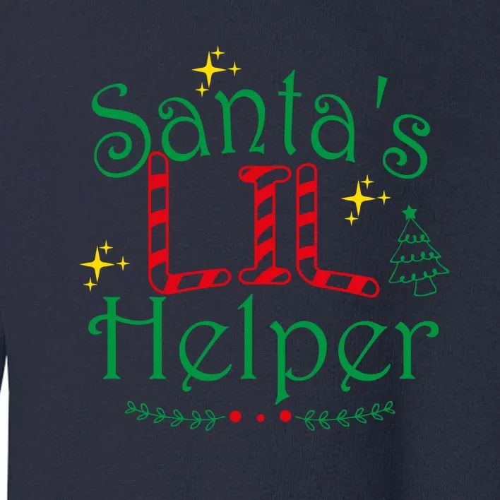 Santa’S Lil Helper Toddler Sweatshirt