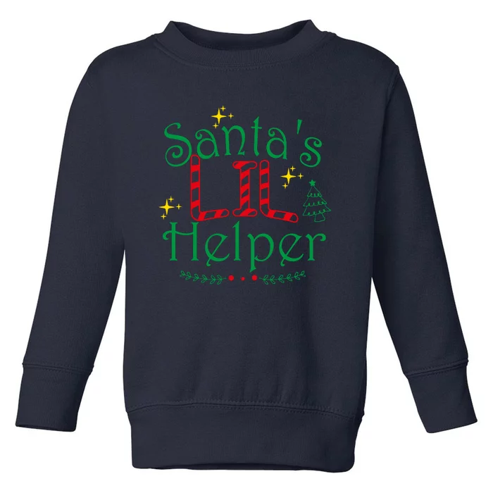 Santa’S Lil Helper Toddler Sweatshirt