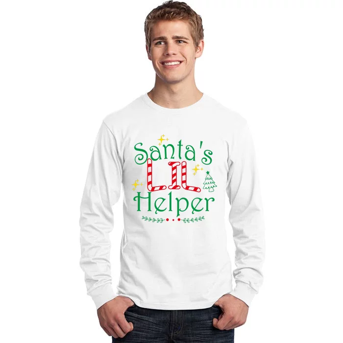 Santa’S Lil Helper Tall Long Sleeve T-Shirt