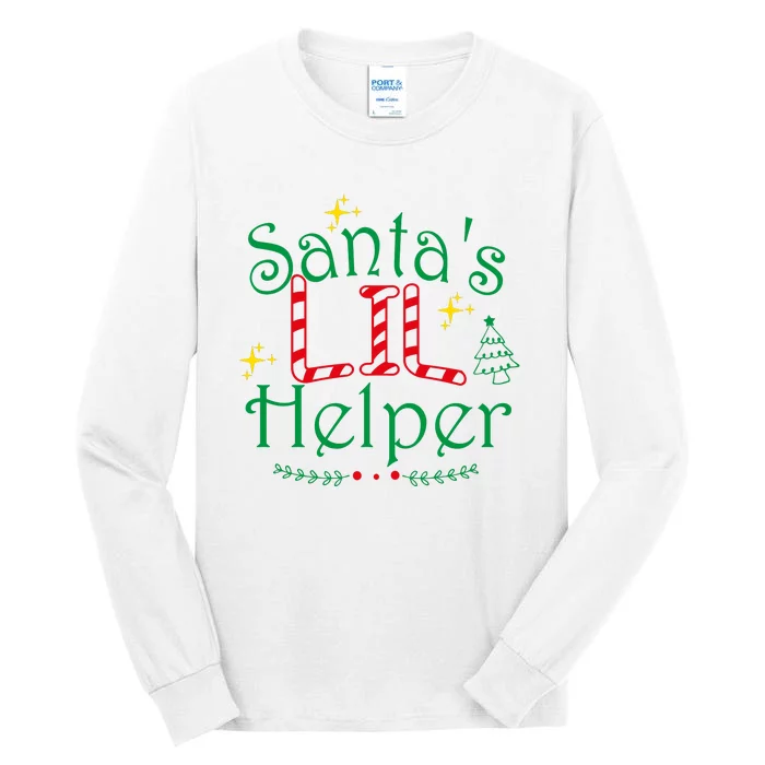 Santa’S Lil Helper Tall Long Sleeve T-Shirt