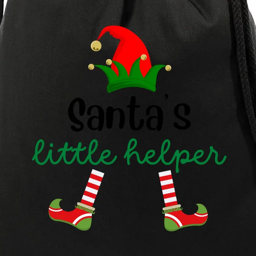 SantaS Little HelperChristmasKidS Christmas ClothesKidS Christmas OutfitC Drawstring Bag