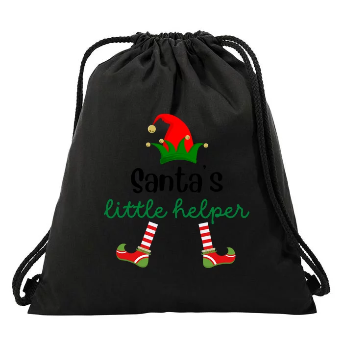 SantaS Little HelperChristmasKidS Christmas ClothesKidS Christmas OutfitC Drawstring Bag