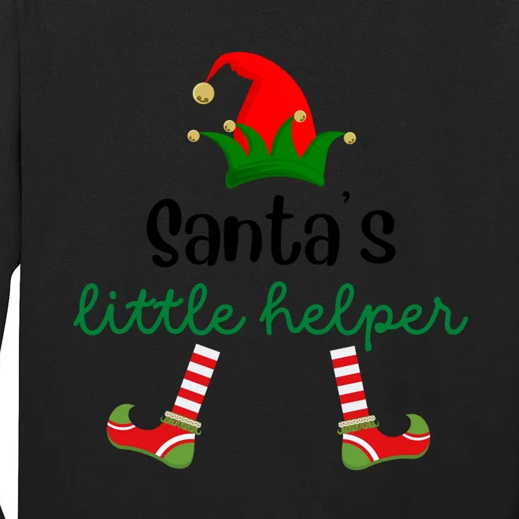 SantaS Little HelperChristmasKidS Christmas ClothesKidS Christmas OutfitC Tall Long Sleeve T-Shirt