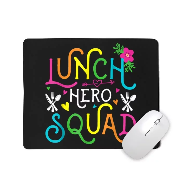 School Lunch Hero Squad Funny Cafeteria Workers Gifts Mousepad