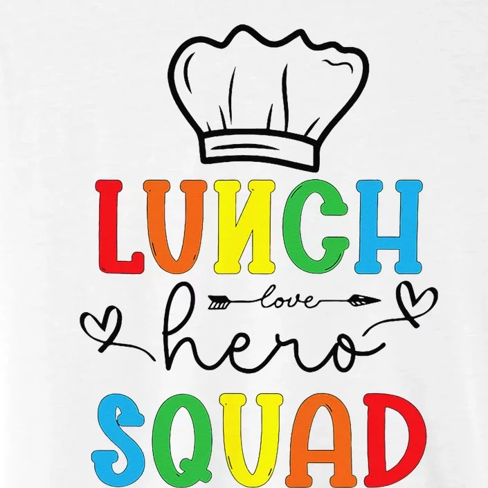 School Lunch Hero Squad Funny Cafeteria Workers Crew Lady ChromaSoft Performance T-Shirt