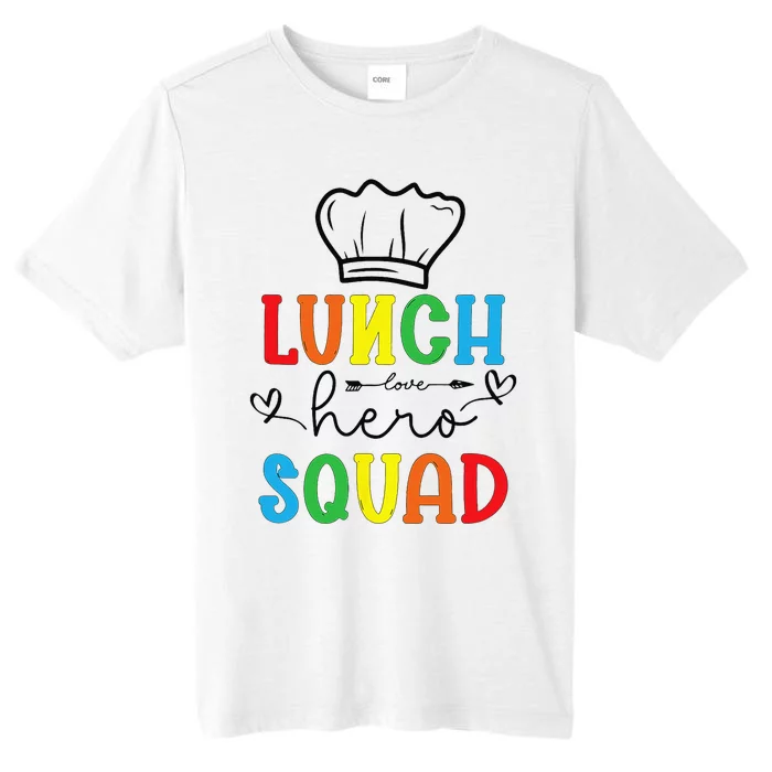 School Lunch Hero Squad Funny Cafeteria Workers Crew Lady ChromaSoft Performance T-Shirt