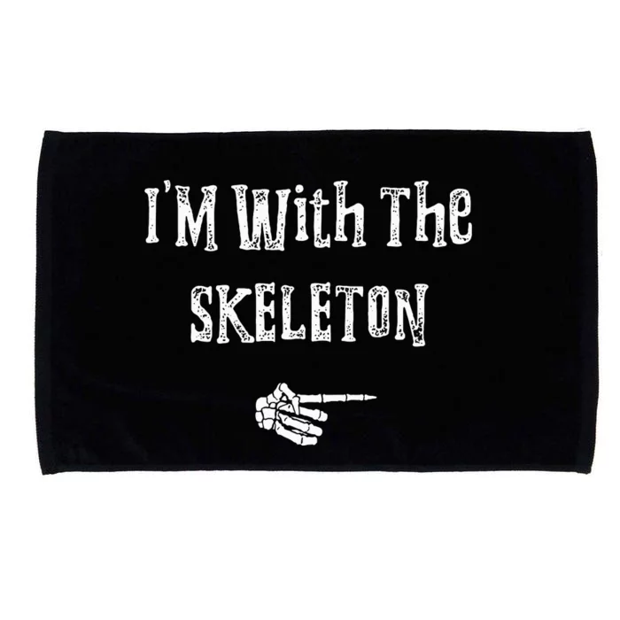 Skeleton Love Halloween Costume Funny Matching Microfiber Hand Towel