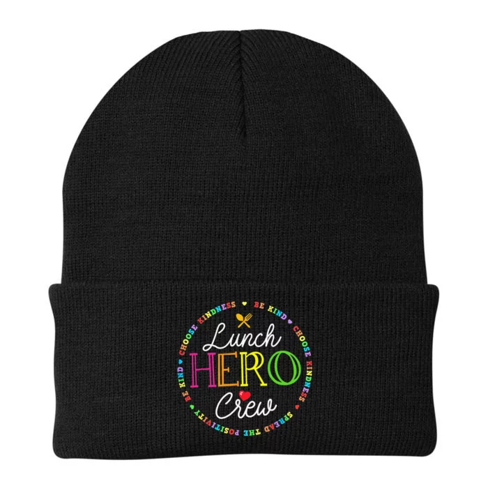 School Lunch Hero Squad Funny Cafeteria Workers Crew Lady Knit Cap Winter Beanie