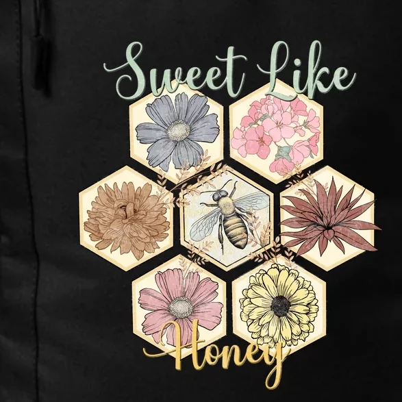 Sweet Like Honey Floral Bee Retro Daily Commute Backpack