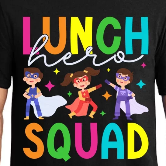 School Lunch Hero Squad Funny Cafeteria Worker Lunch Lady Cool Gift Pajama Set