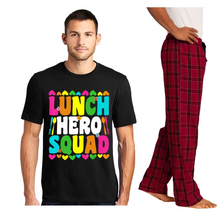 School Lunch Hero Squad Funny Cafeteria Workers Gifts Pajama Set