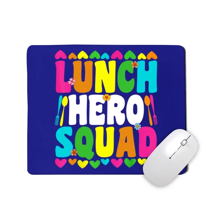 School Lunch Hero Squad Funny Cafeteria Workers Gifts Mousepad