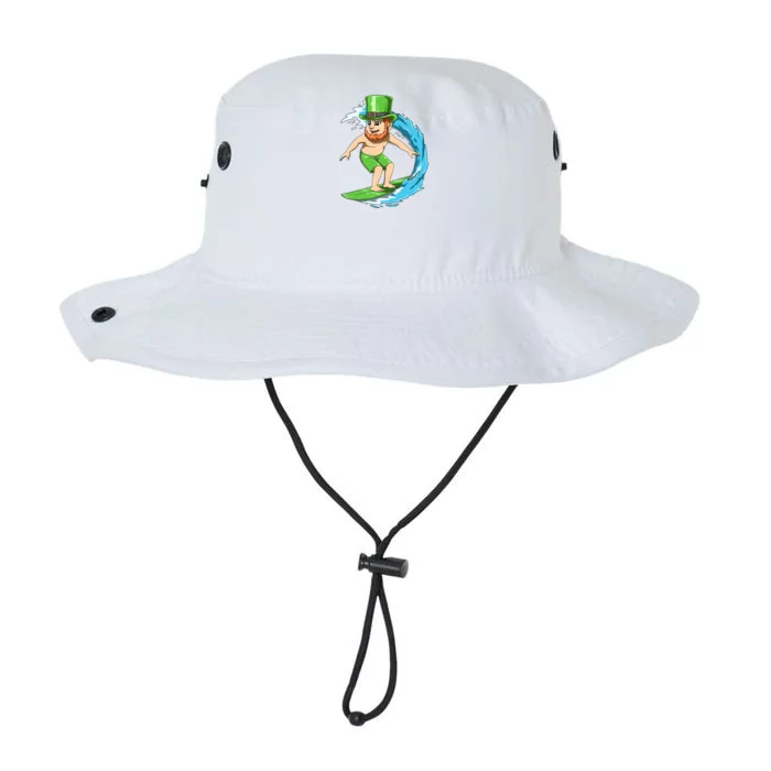 Surfing Leprechaun Hawaiian Irish St Patrick's Day Surfers Gift Legacy Cool Fit Booney Bucket Hat