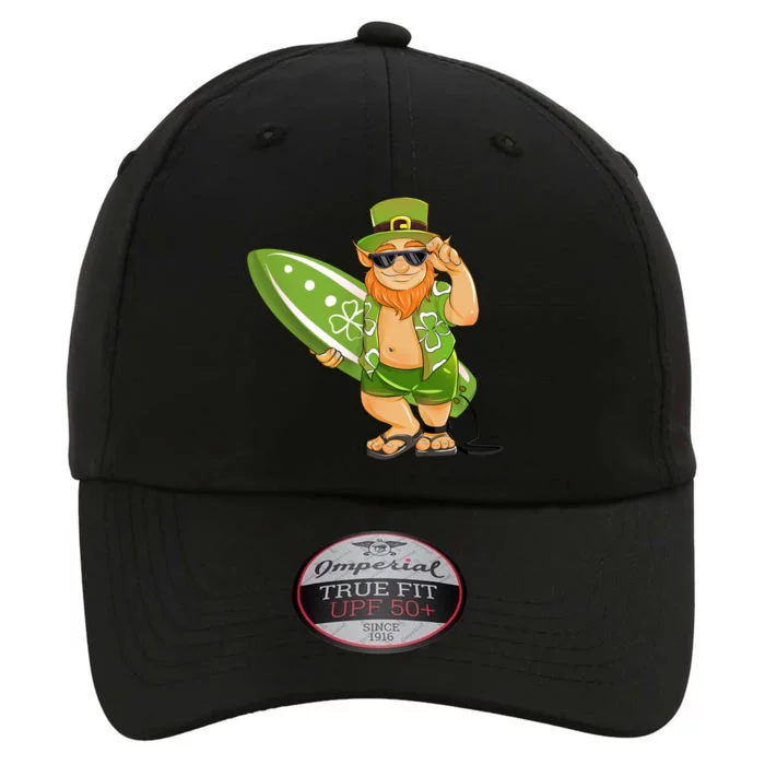 Surfing Leprechaun Hawaiian Surfing St Patricks Day Hawaii Cute Gift The Original Performance Cap