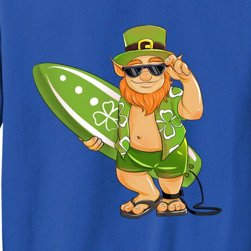 Surfing Leprechaun Hawaiian Surfing St Patricks Day Hawaii Cute Gift Sweatshirt