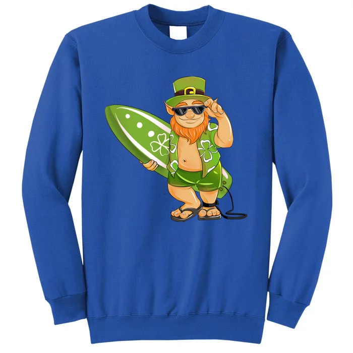 Surfing Leprechaun Hawaiian Surfing St Patricks Day Hawaii Cute Gift Sweatshirt