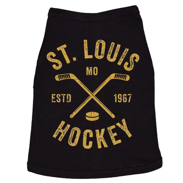 St. Louis Ice Hockey Hoodie Crossed Sticks Doggie Tank