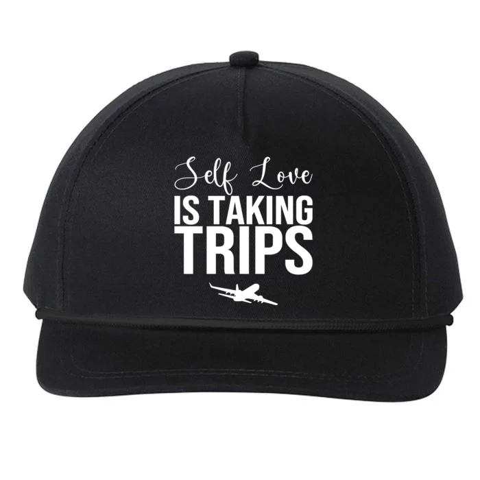 Self Love Is Taking Trips Snapback Five-Panel Rope Hat