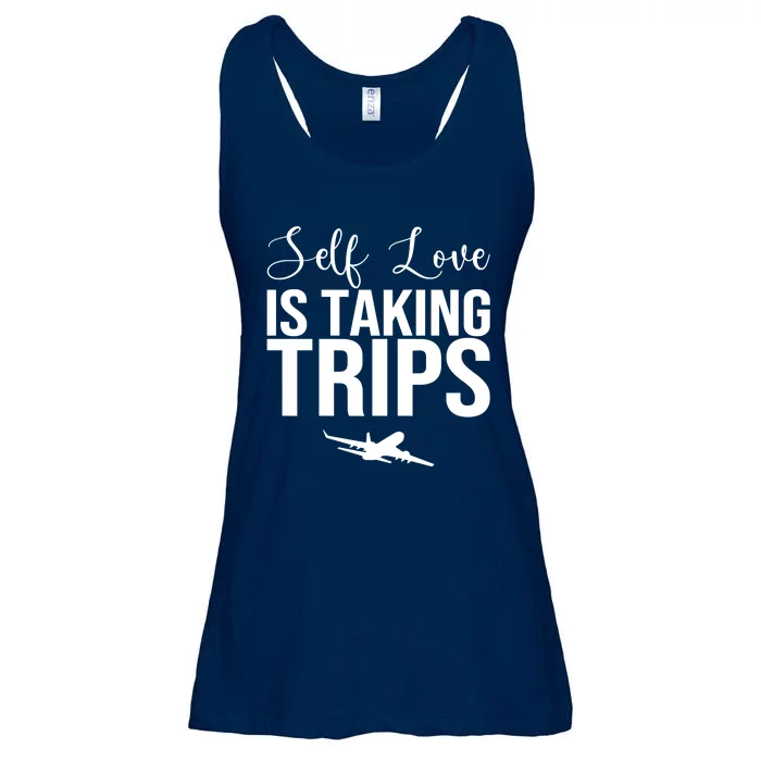 Self Love Is Taking Trips Ladies Essential Flowy Tank