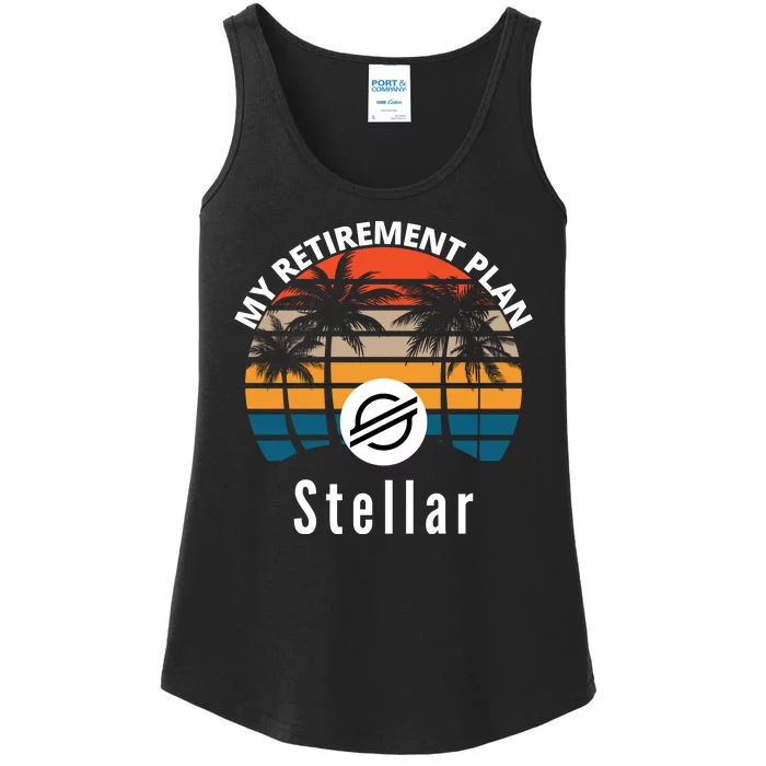 Stellar Lumens Is My Retirement Plan, Blockchain, XLM Crypto Ladies Essential Tank