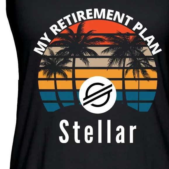 Stellar Lumens Is My Retirement Plan, Blockchain, XLM Crypto Ladies Essential Flowy Tank