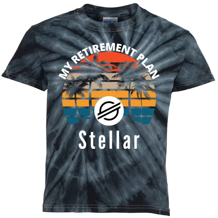 Stellar Lumens Is My Retirement Plan, Blockchain, XLM Crypto Kids Tie-Dye T-Shirt