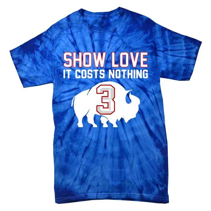 Show Love It Costs Nothing Love For 3 Pray For Damar Tie-Dye T-Shirt